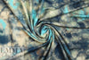 Dutch digital aqua tie dye viscose knit Oeko-Tex certified .875 yds