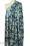 Dutch digital aqua tie dye viscose knit Oeko-Tex certified 1.375 yds