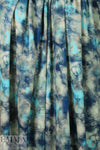 Dutch digital aqua tie dye viscose knit Oeko-Tex certified .875 yds