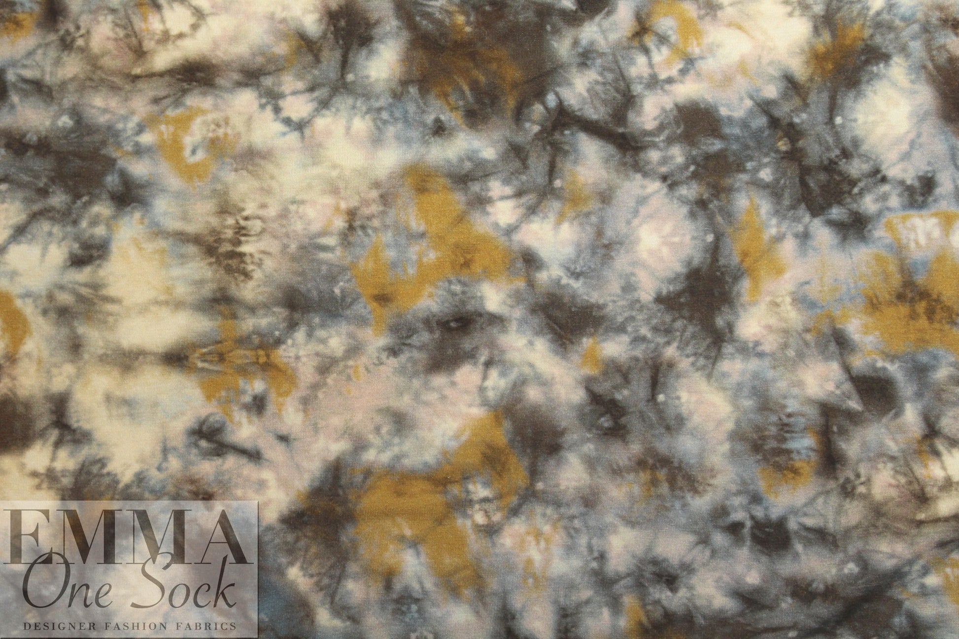 Dutch digital earthy tie dye viscose knit Oeko-Tex certified