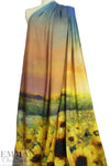 Dutch digital 'sunflower sunrise' knit Oeko-Tex certified panel