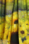 Dutch digital 'sunflower sunrise' knit Oeko-Tex certified panel