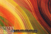 Dutch digital 'sunset swirl' knit Oeko-Tex certified panel  2.125 yd
