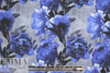 Dutch digital 'blue rose' cotton/lycra knit 1.5 yds