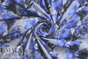Dutch digital 'blue rose' cotton/lycra knit