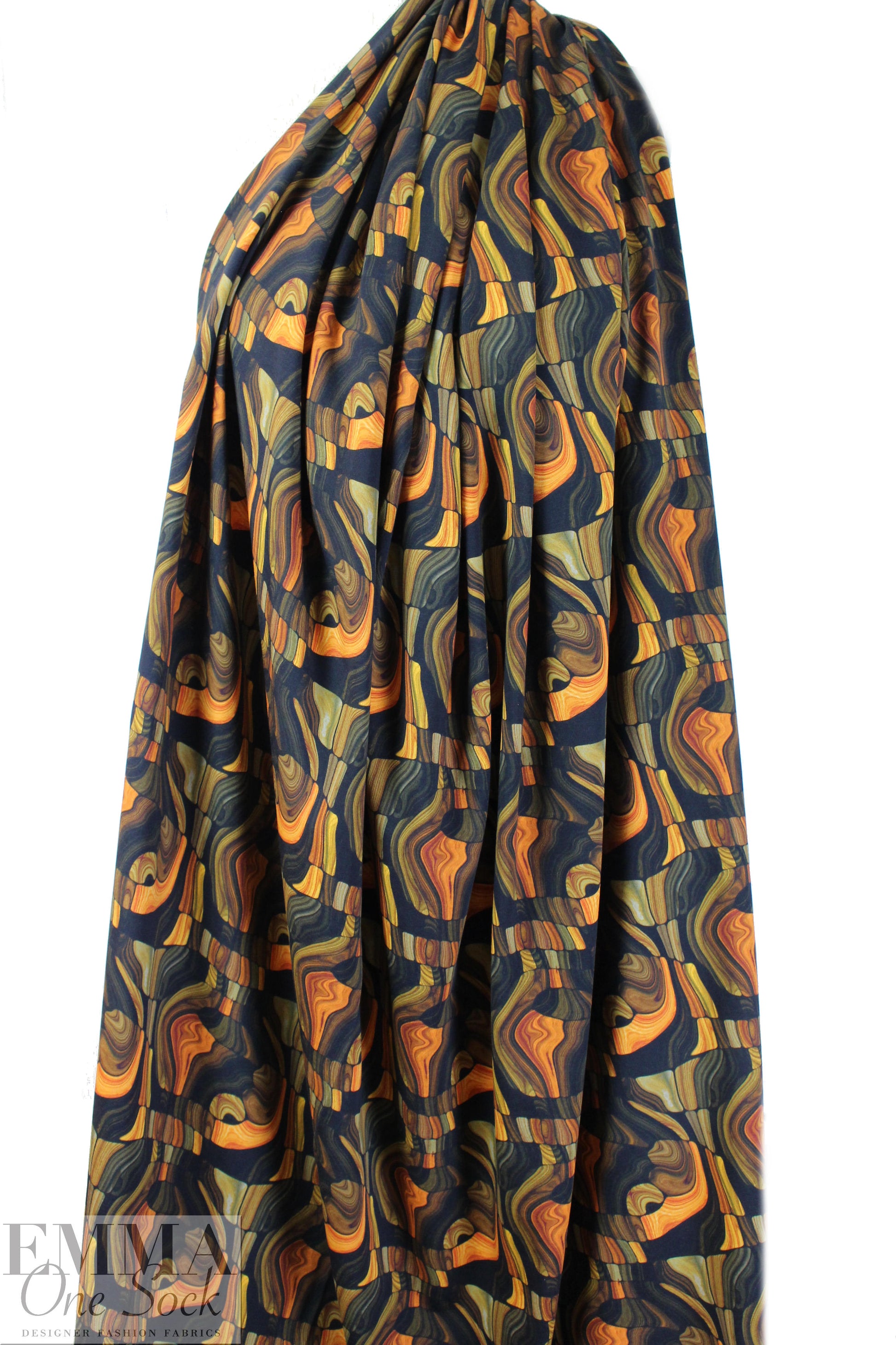 Dutch digital 'turning wood' knit Oeko-Tex certified