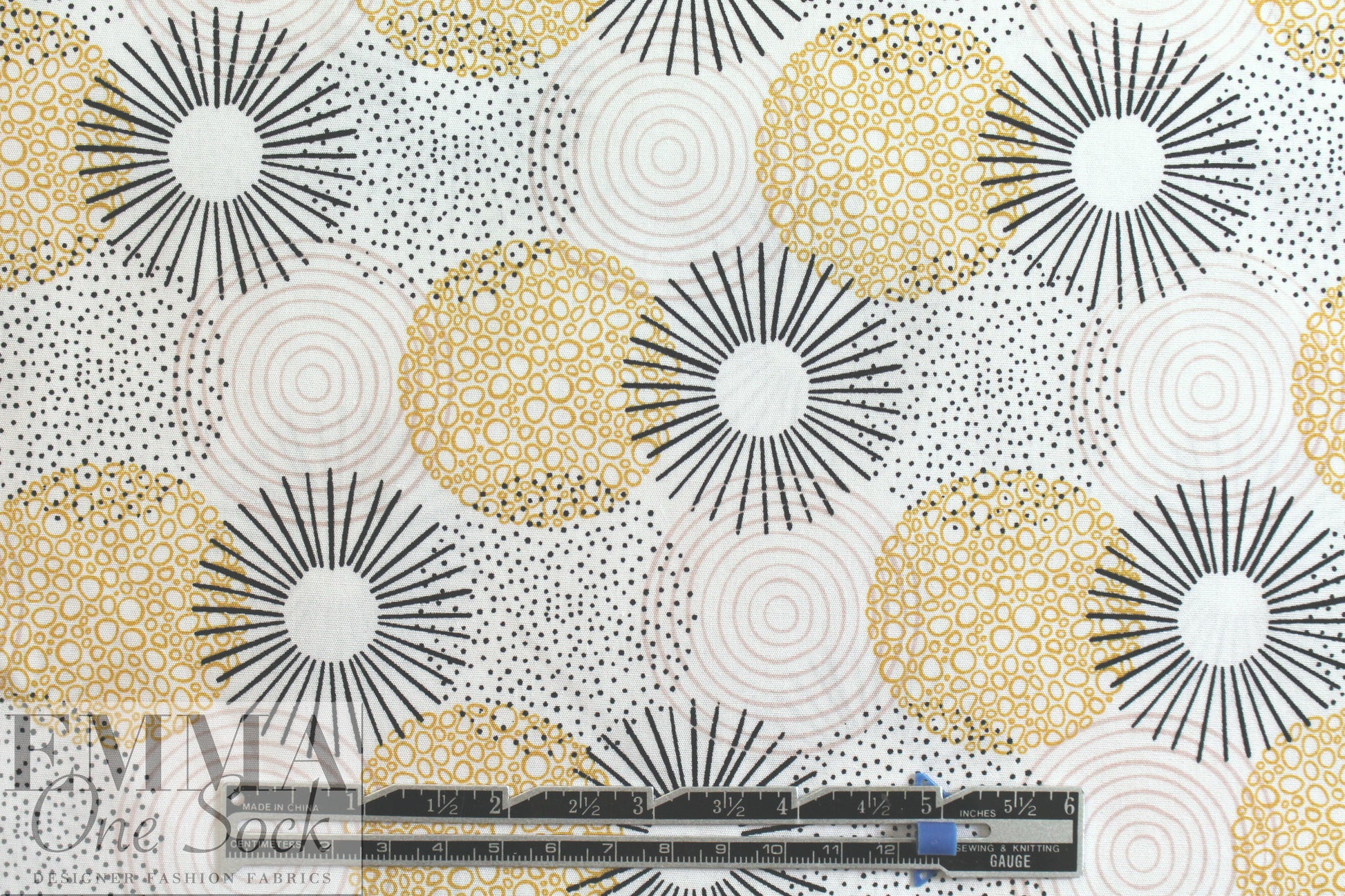 Dutch Oeko-Tex cotton poplin for masks - gold/beige retro