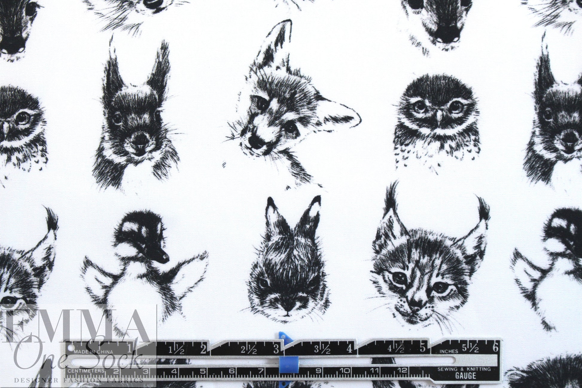 Dutch Oeko-Tex cotton poplin - cute critters