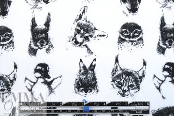 Dutch Oeko-Tex cotton poplin - cute critters