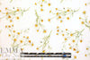 Dutch Oekotex cotton poplin for masks - chamomile on white .875 yds