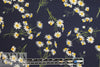 Dutch Oekotex cotton poplin for masks - chamomile on navy .75 yds