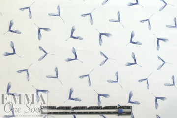 Dutch Oekotex cotton poplin for masks - maple wings