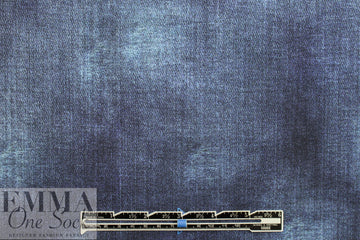 Dutch digital 'favorite jeans' knit Oeko-Tex certified .5 yds