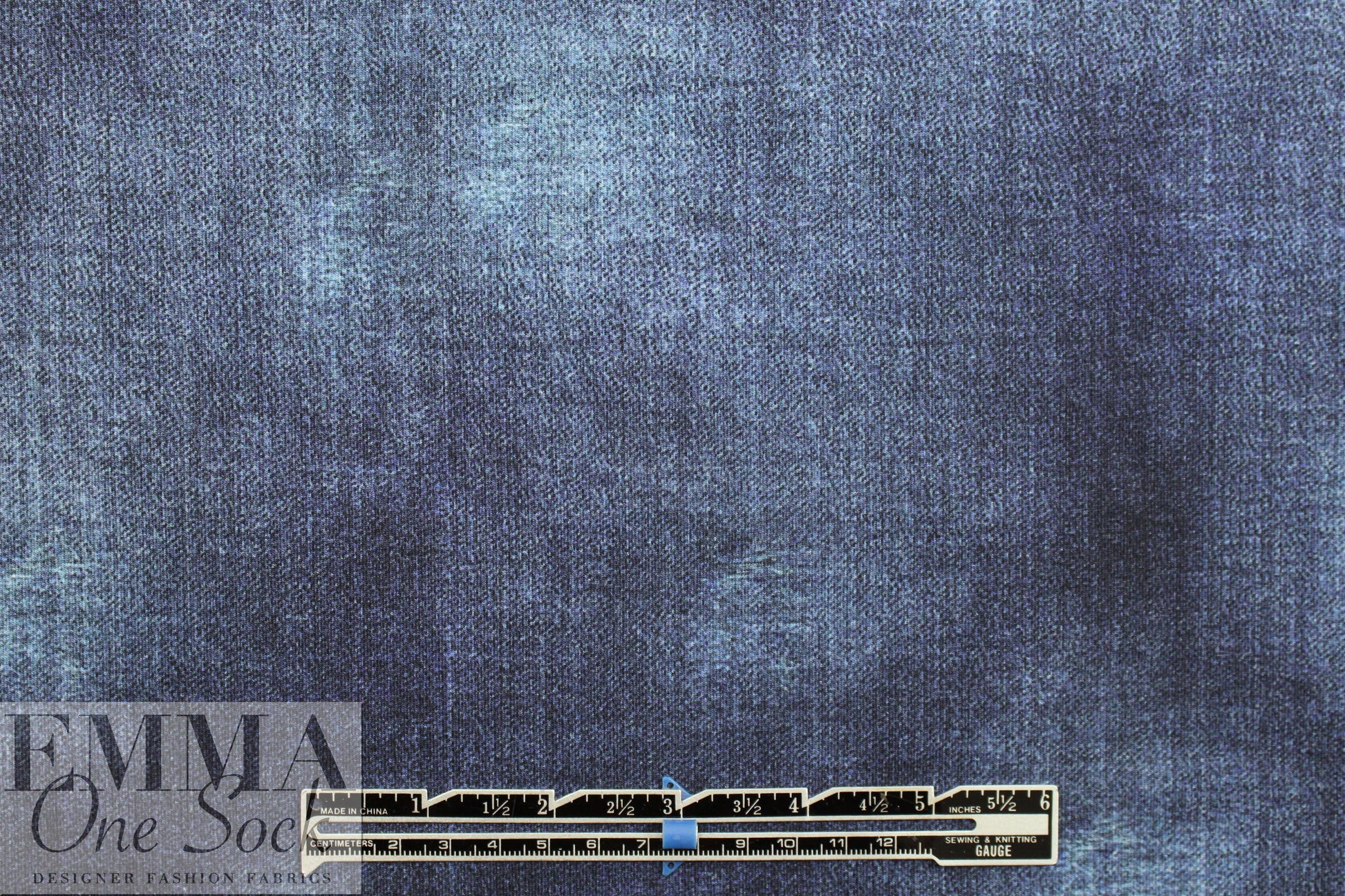 Dutch digital 'favorite jeans' knit Oeko-Tex certified 1.75 yds