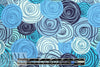Dutch digital 'rosette blues' french terry Oeko-Tex certified