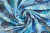 Dutch digital 'rosette blues' french terry Oeko-Tex certified 2 yds