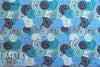 Dutch digital 'rosette blues' french terry Oeko-Tex certified
