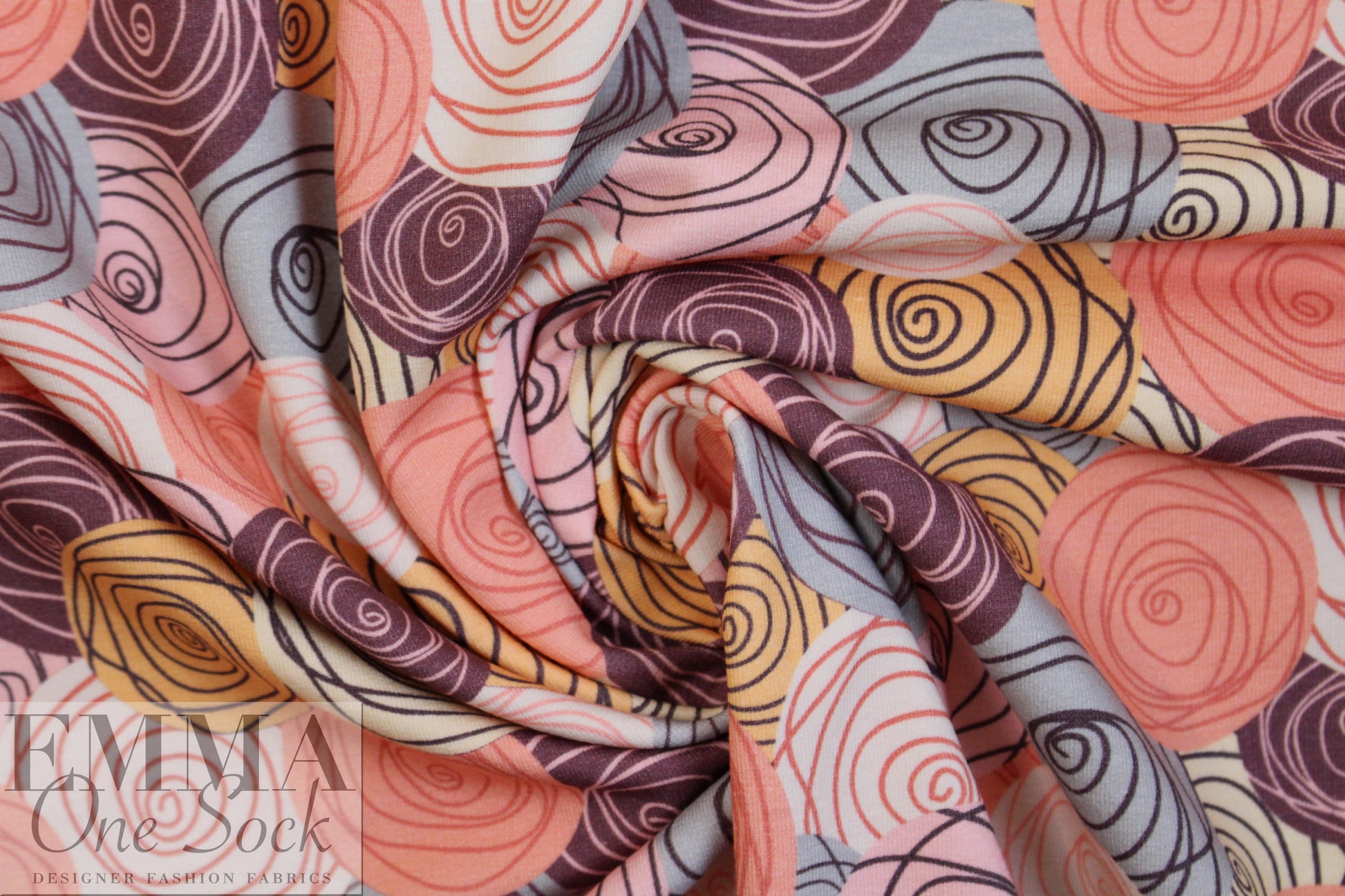 Dutch digital 'rosettes' french terry Oeko-Tex certified