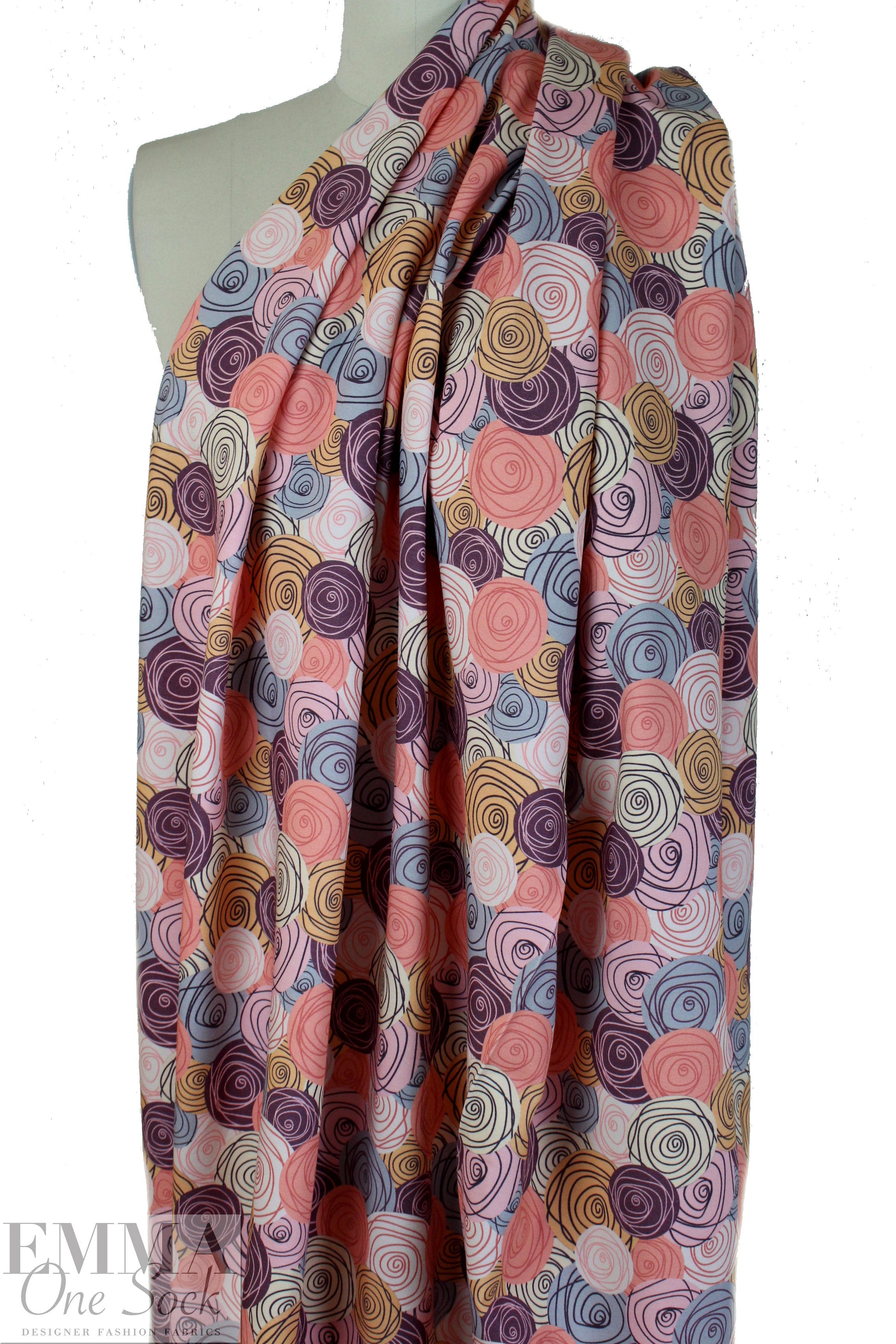 Dutch digital 'rosettes' french terry Oeko-Tex certified