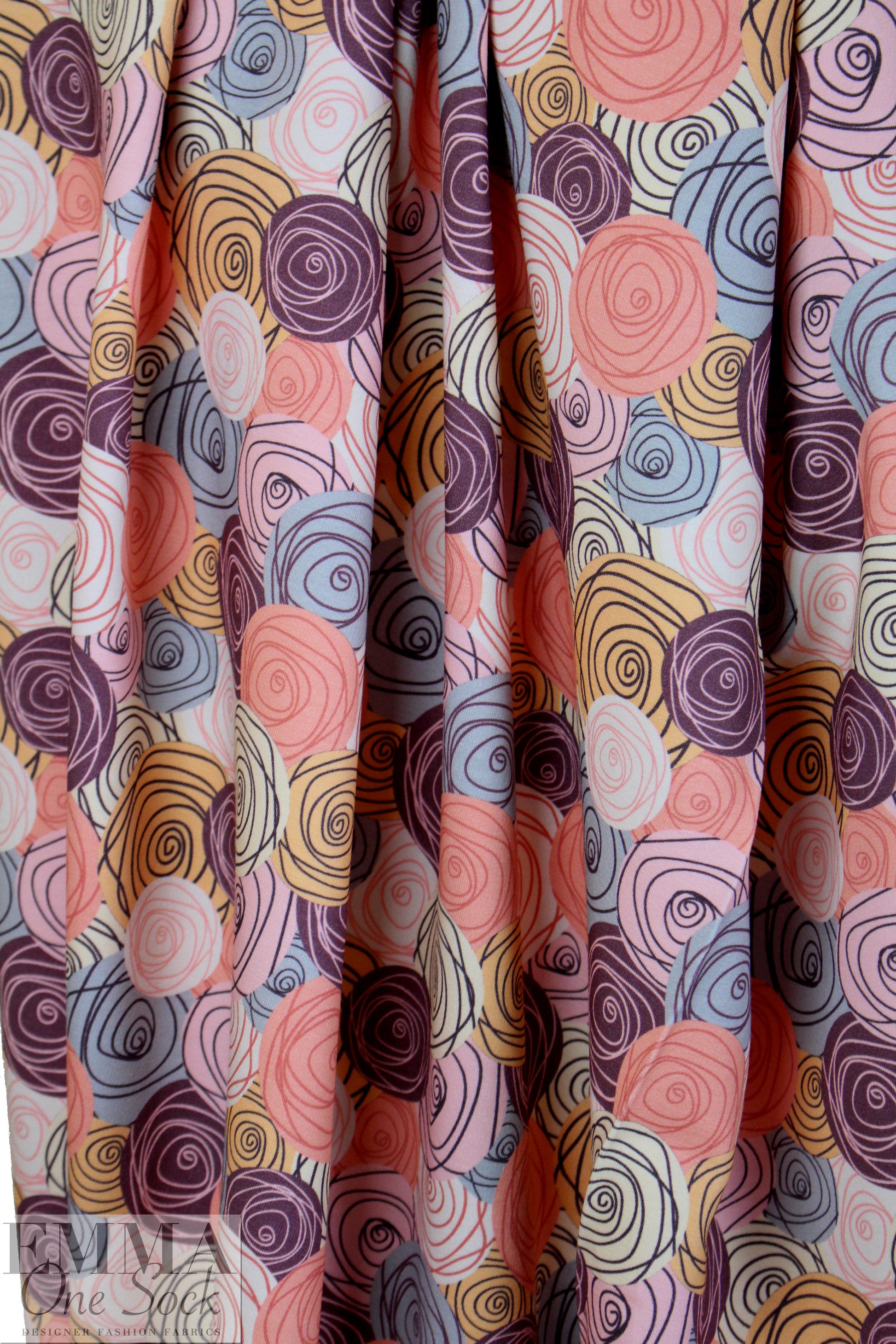 Dutch digital 'rosettes' french terry Oeko-Tex certified