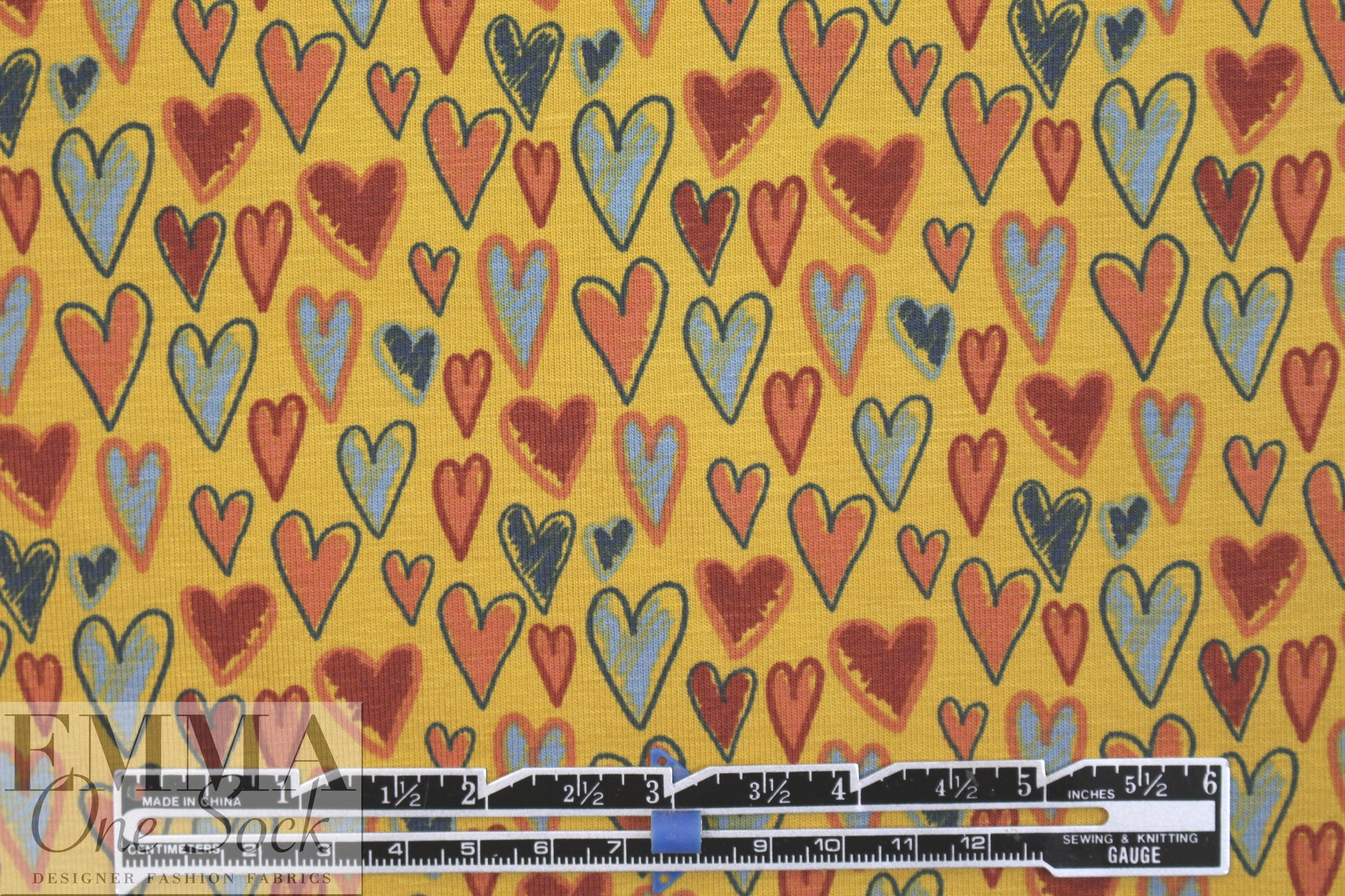 Dutch digital 'lots of love' knit Oeko-Tex certified