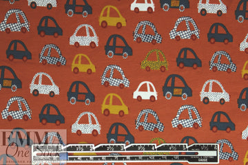 Dutch digital 'on the go' knit Oeko-Tex cert. - terracotta 1.66 yd