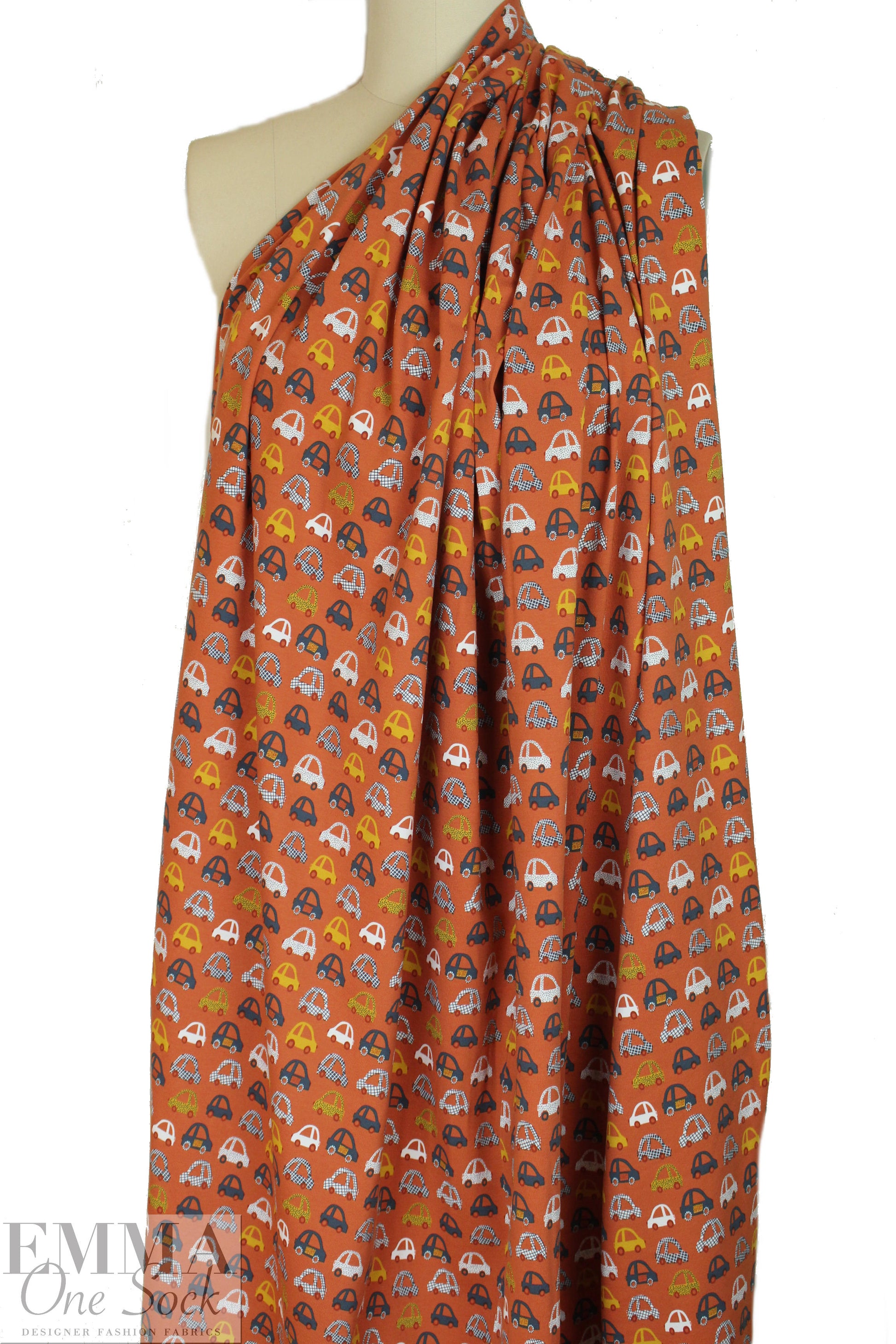 Dutch digital 'on the go' knit Oeko-Tex cert. - terracotta 2 yd