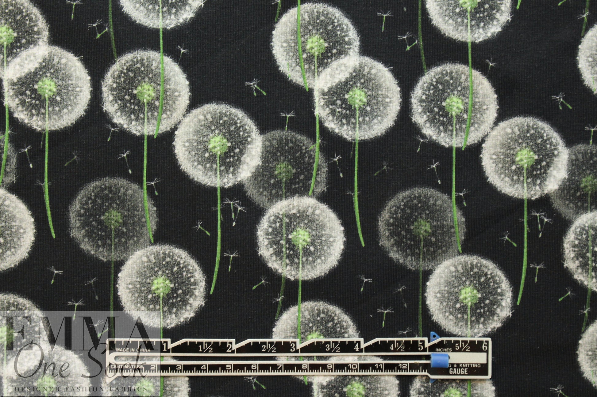 Dutch digital 'dandelion love' knit Oeko-Tex certified