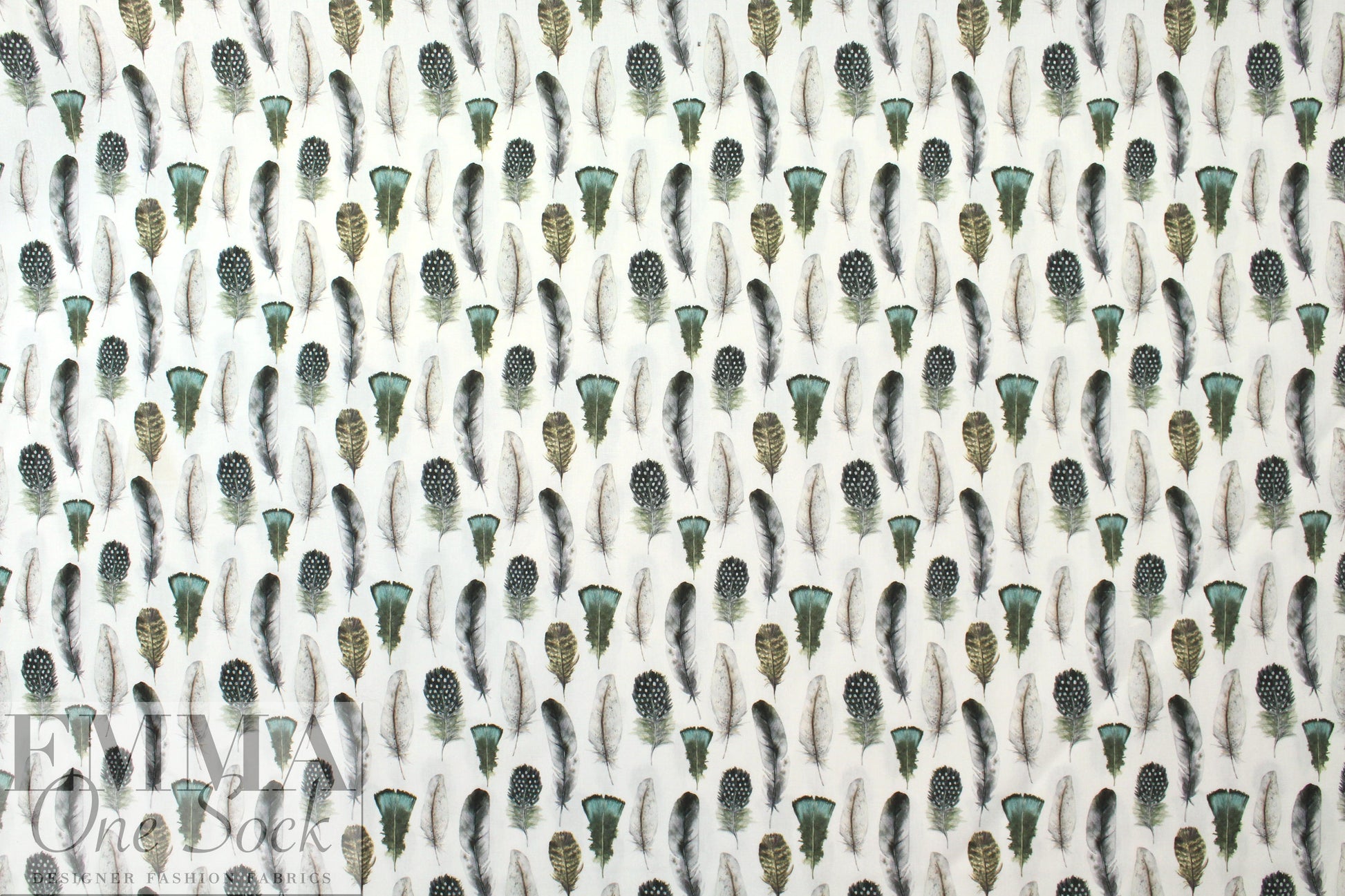 Dutch Oeko-Tex cotton poplin - feathers