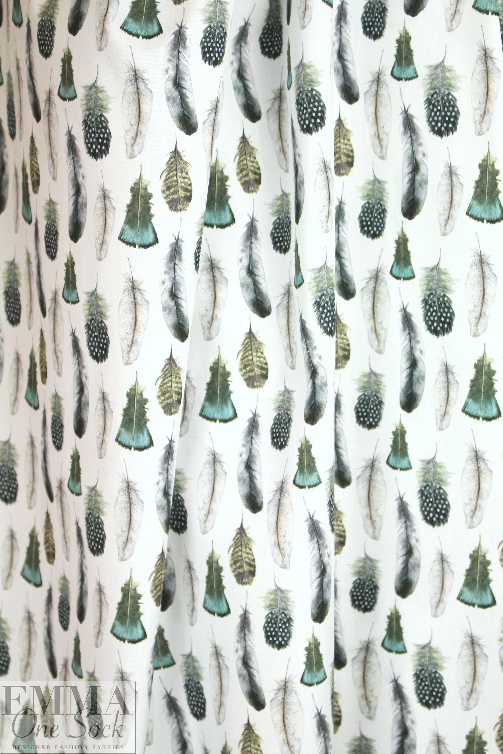 Dutch Oeko-Tex cotton poplin - feathers