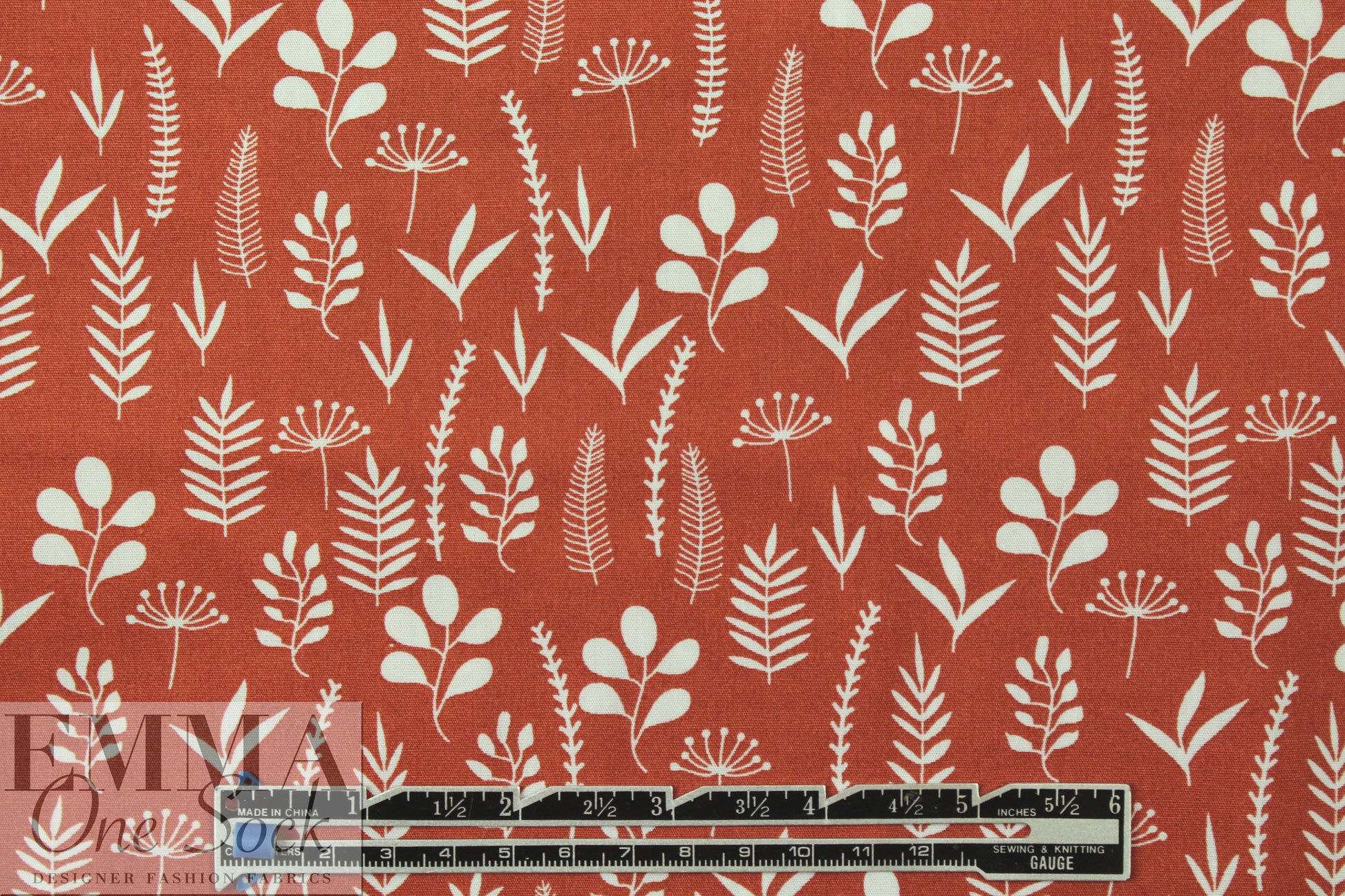 Dutch Oeko-Tex cotton poplin - rust decoflor