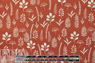 Dutch Oeko-Tex cotton poplin - rust decoflor 2 yd