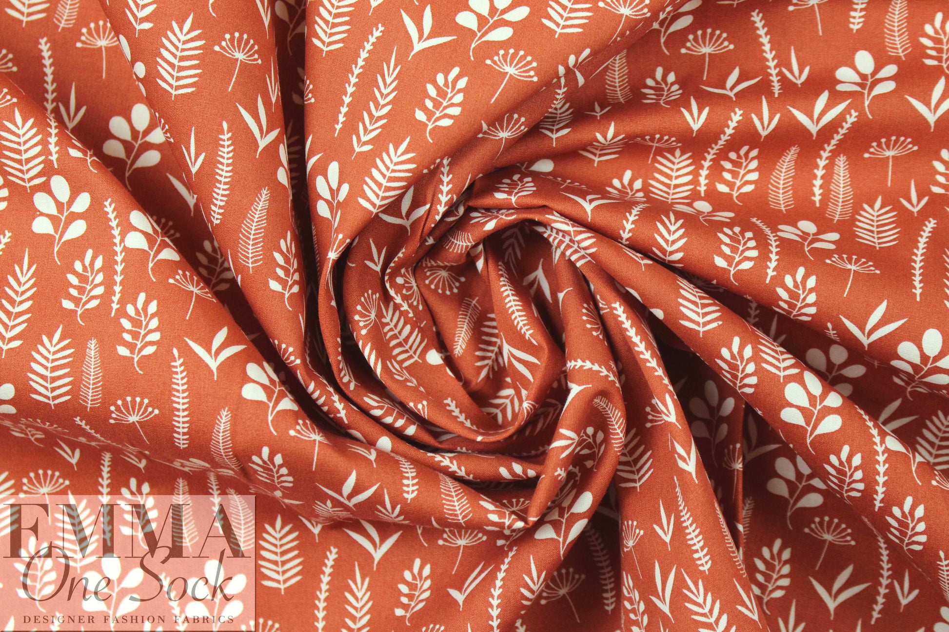 Dutch Oeko-Tex cotton poplin - rust decoflor