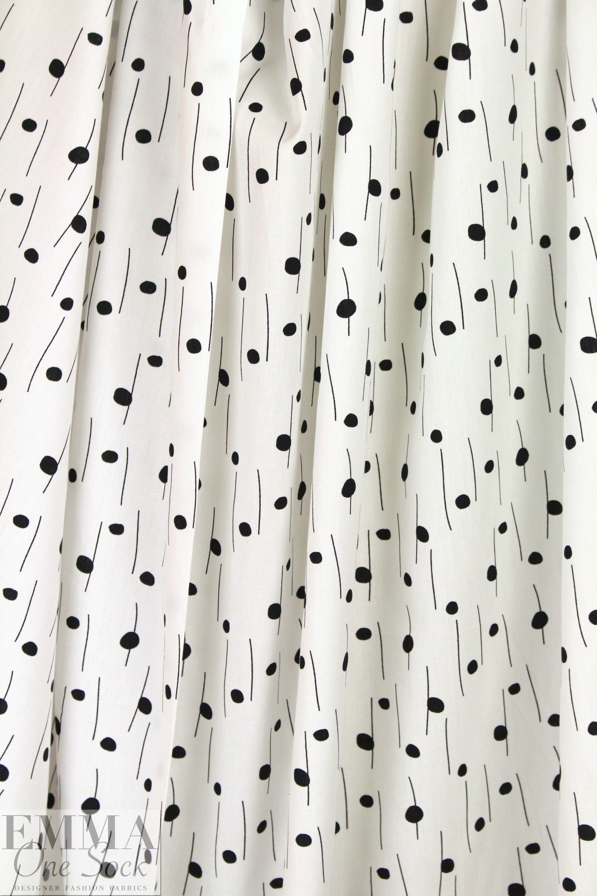 Dutch Oeko-Tex cotton poplin - lines and dots