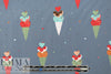 Dutch Oeko-Tex cotton poplin - yummy treats 1.66 yd