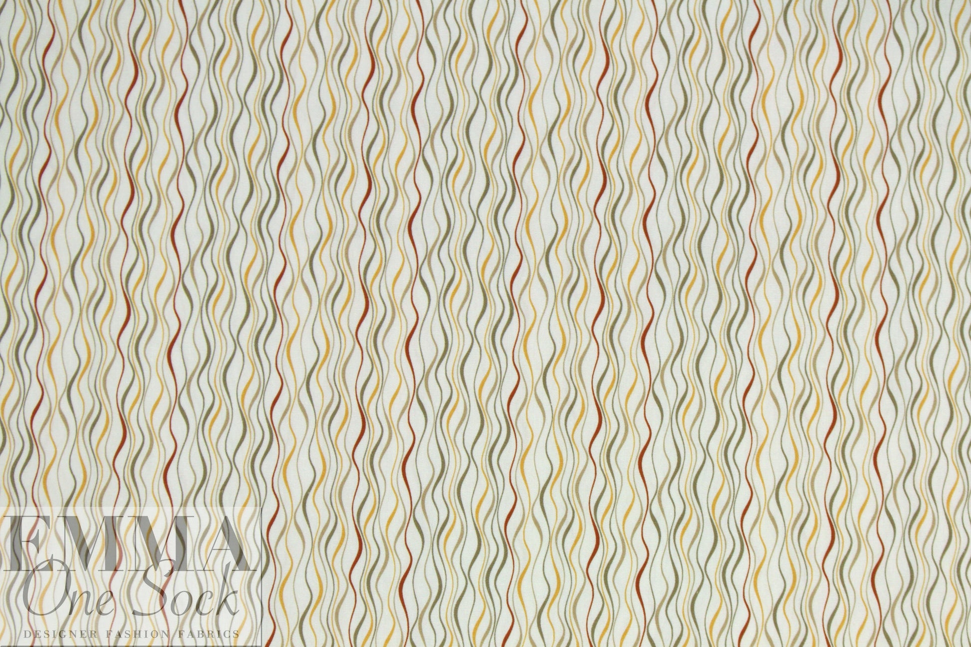 Dutch Oeko-Tex cotton poplin - maizey wavy .75 yds