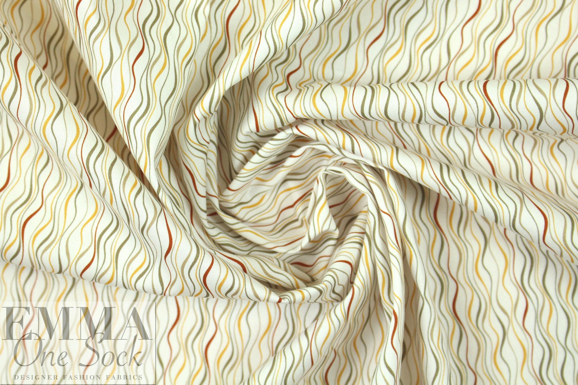 Dutch Oeko-Tex cotton poplin - maizey wavy