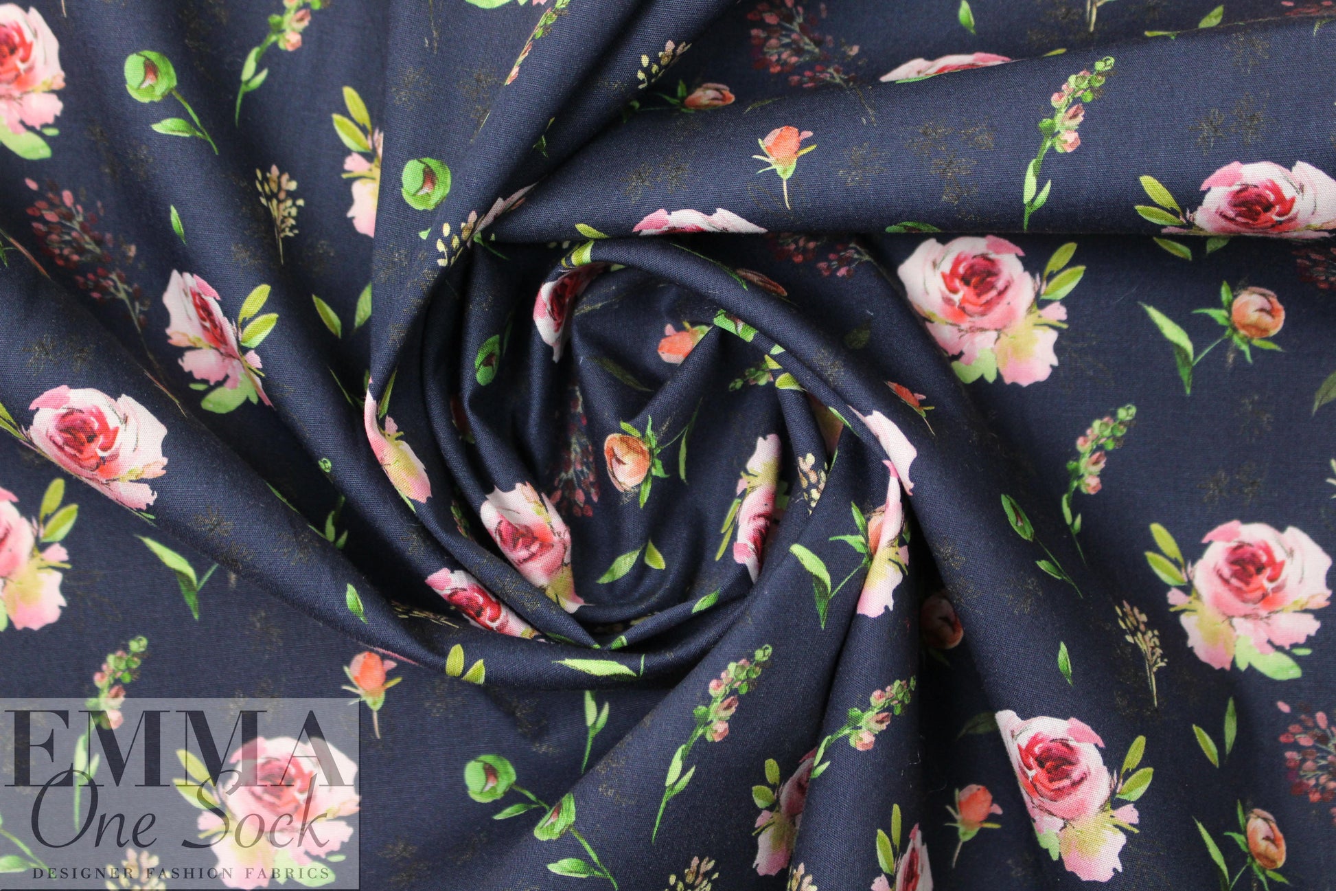 Dutch Oeko-Tex cotton poplin - roses