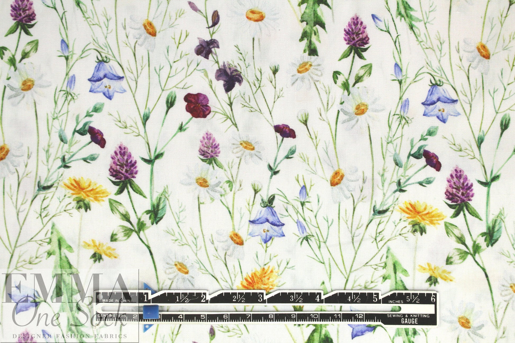 Dutch Oeko-Tex cotton poplin - wildflowers .66 yds