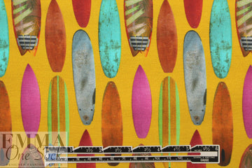 Dutch digital 'surf city' knit Oeko-Tex cert. - spicy brights 1 yard