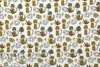Dutch digital 'kid safari 1' knit Oeko-Tex cert. - mustard 1 yard