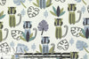 Dutch digital 'kid safari 2' knit Oeko-Tex cert. - blue-gray 1 yard