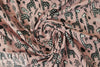 Dutch digital giraffes knit Oeko-Tex cert. - dusty pink 1.25 yds