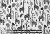 Dutch digital giraffes knit Oeko-Tex cert. - black/white