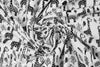 Dutch digital giraffes knit Oeko-Tex cert. - black/white .625 yds
