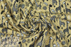 Dutch digital giraffes knit Oeko-Tex cert. - khaki