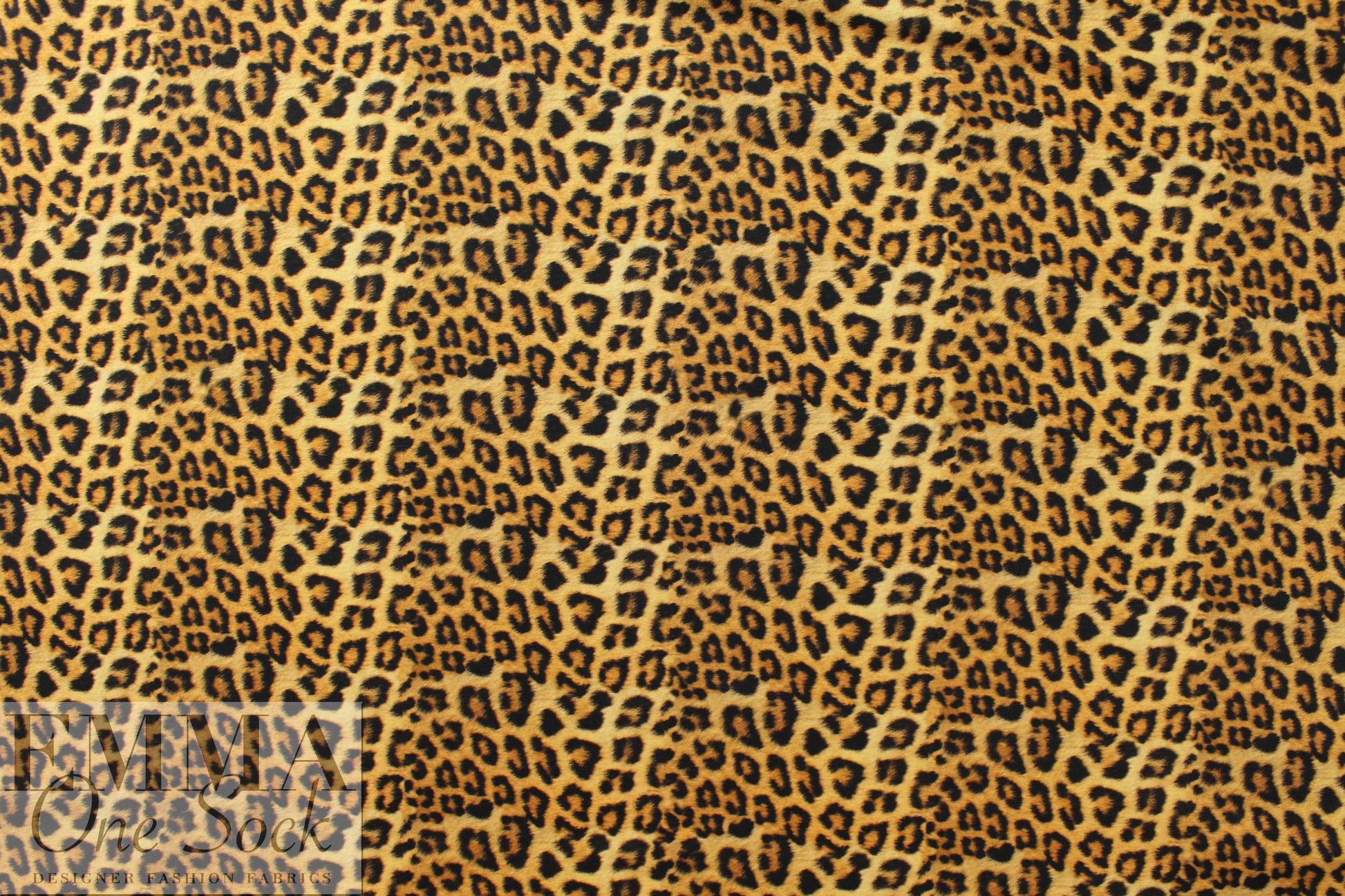Dutch digital 'leopard' knit Oeko-Tex cert.  1.25 yds