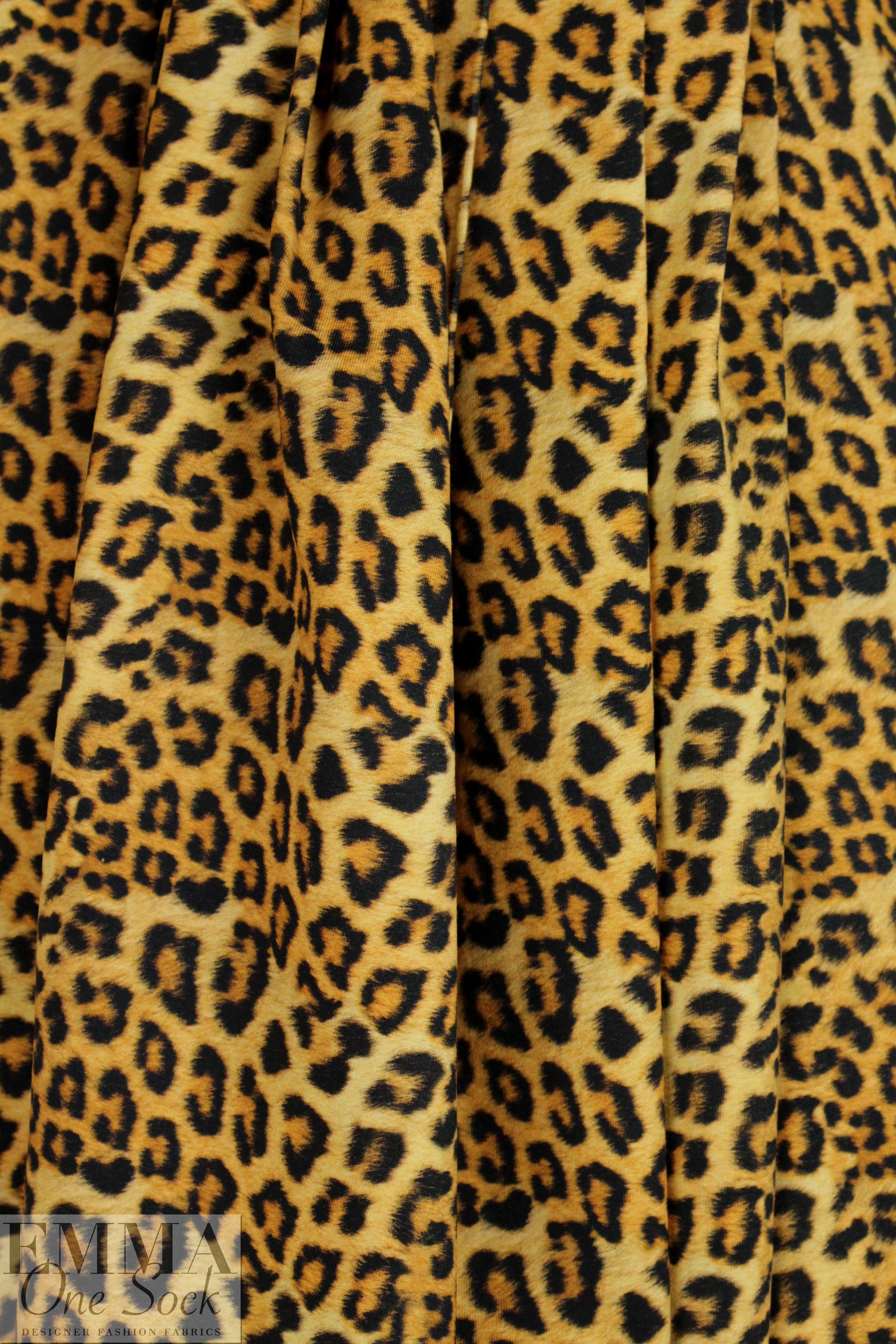 Dutch digital 'leopard' knit Oeko-Tex cert.  1.25 yds