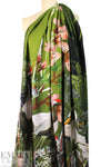 Dutch digital 'aviary paradise' knit Oeko-Tex certified panel