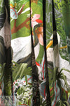Dutch digital 'aviary paradise' knit Oeko-Tex certified panel